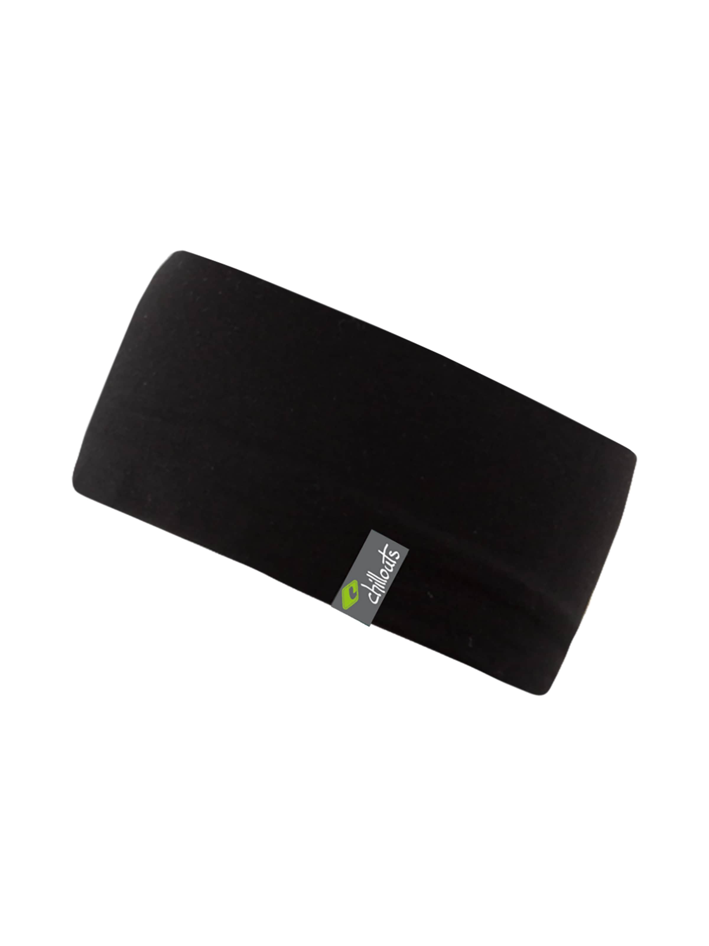 Fascia per la testa 'Eton' di chillouts in nero: frontale