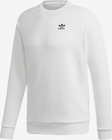 ADIDAS ORIGINALS Sweatshirt 'Loungewear Trefoil Essentials' i vit: framsida