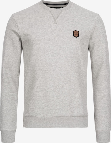 INDICODE JEANS Sweatshirt in Grey: front