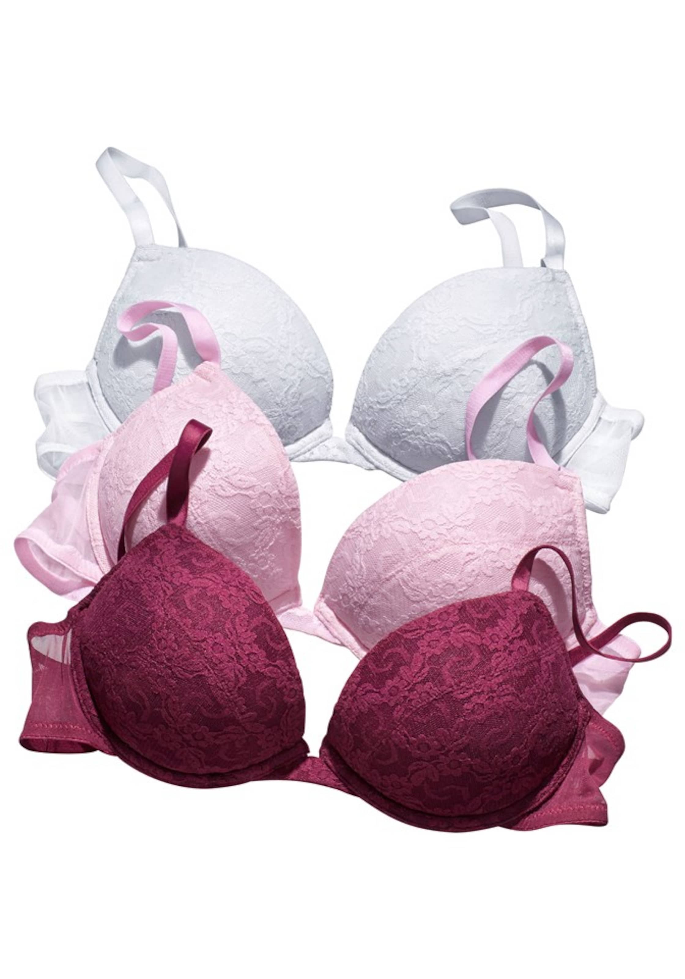 PETITE FLEUR Push-up BH i blandingsfarvet: forside