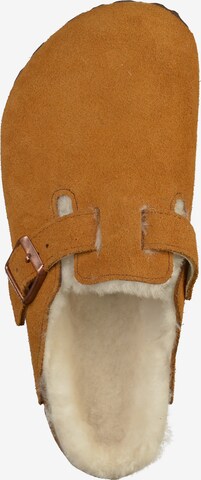 BIRKENSTOCK - Pantufa 'Boston' em castanho