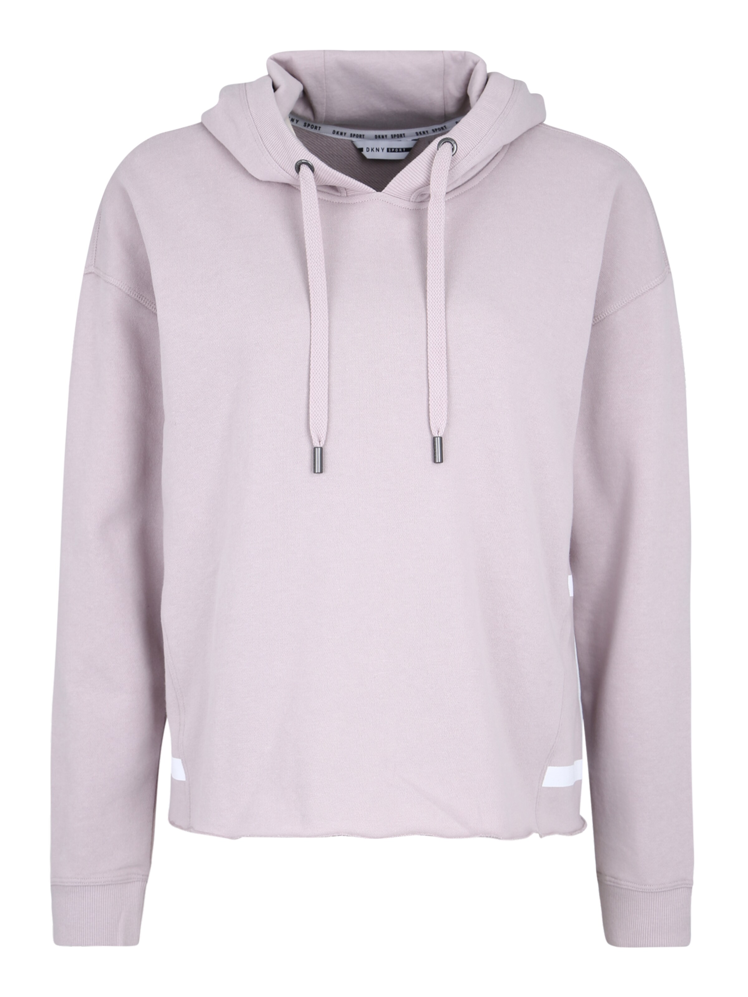 DKNY Sport - Sport-Sweatshirt 'BOXY HOODIE W EXPLODED STRIPE LOGO' in rosa