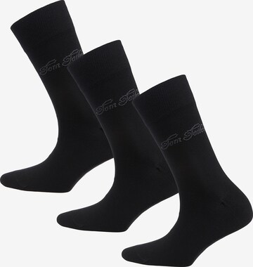 TOM TAILOR Socks in Black: front