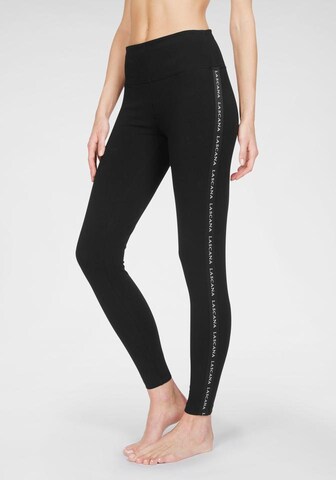 LASCANA ACTIVE Skinny Workout Pants in Black: front