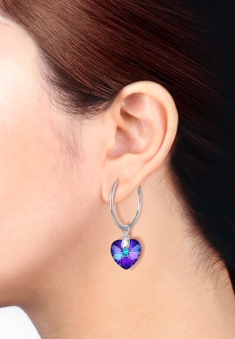 ELLI Earrings 'Herz' in Purple: front