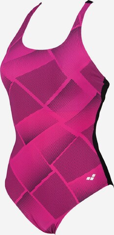 ARENA Active Swimsuit 'Ada Cradle Back' in Pink: front