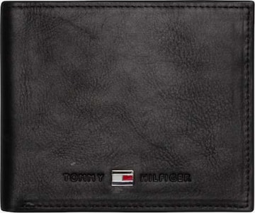 TOMMY HILFIGER Wallet 'Johnson' in Black: front