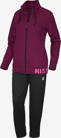 H.I.S Sweatsuit in Purple: front