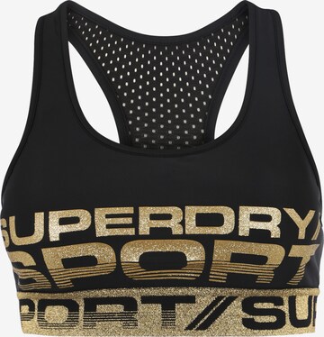 Superdry Bustier Sport-BH in Schwarz: predná strana