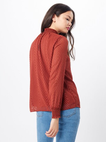 ONLY Bluza 'ONLNEW KAYLA L/S TOP WVN' | rdeča barva