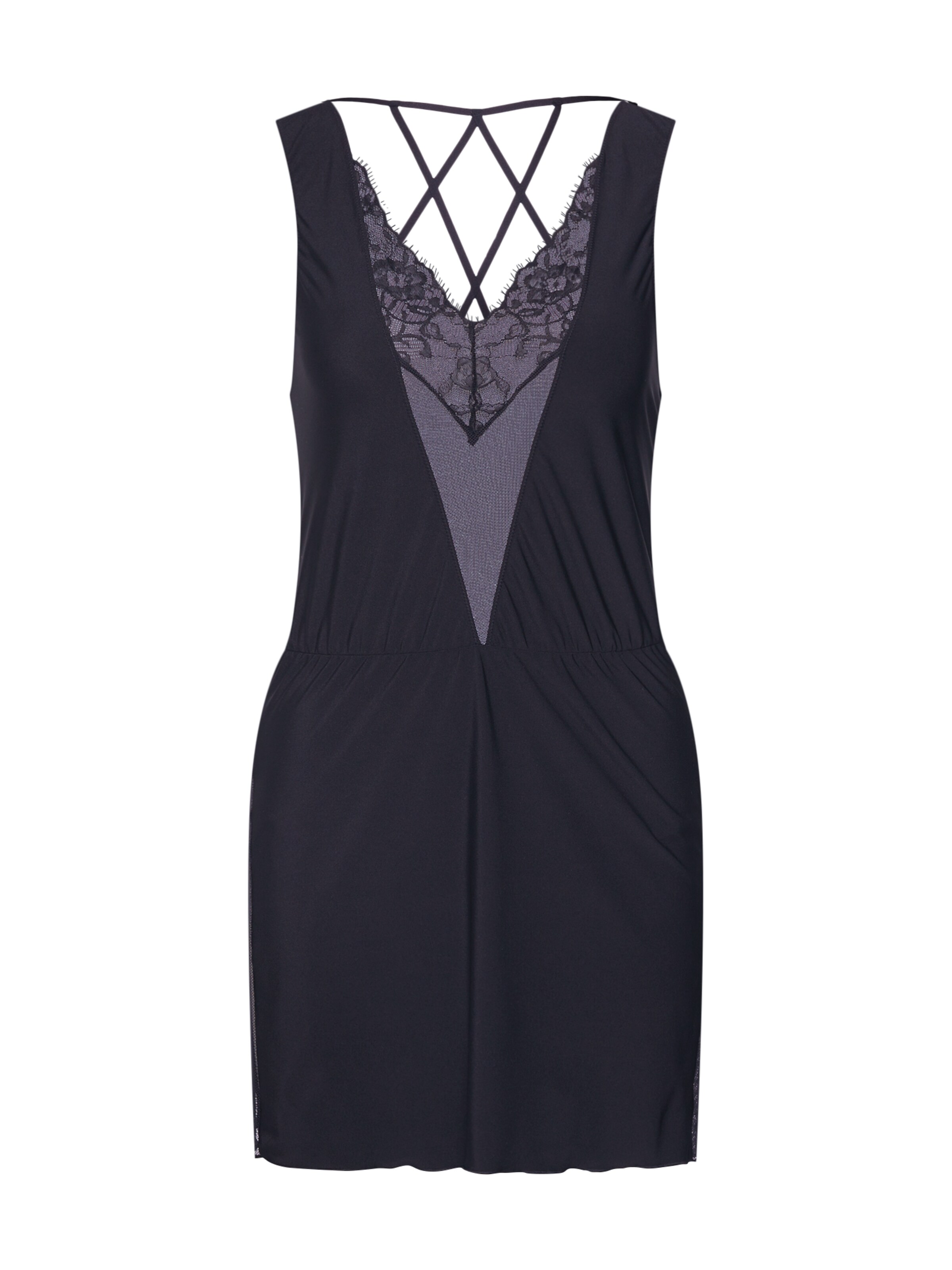 PASSIONATA - Negligé 'Camden' in de kleur Zwart