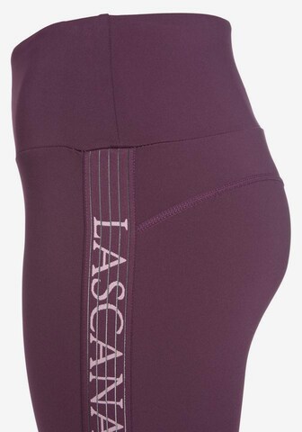 LASCANA ACTIVE Skinny Workout Pants in Purple