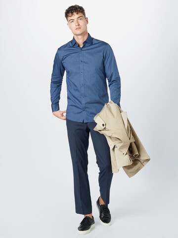 Coupe slim Chemise 'Blaroyal' JACK & JONES en bleu