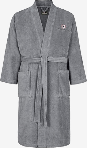 Jan Vanderstorm Long Bathrobe 'Janning' in Grey: front