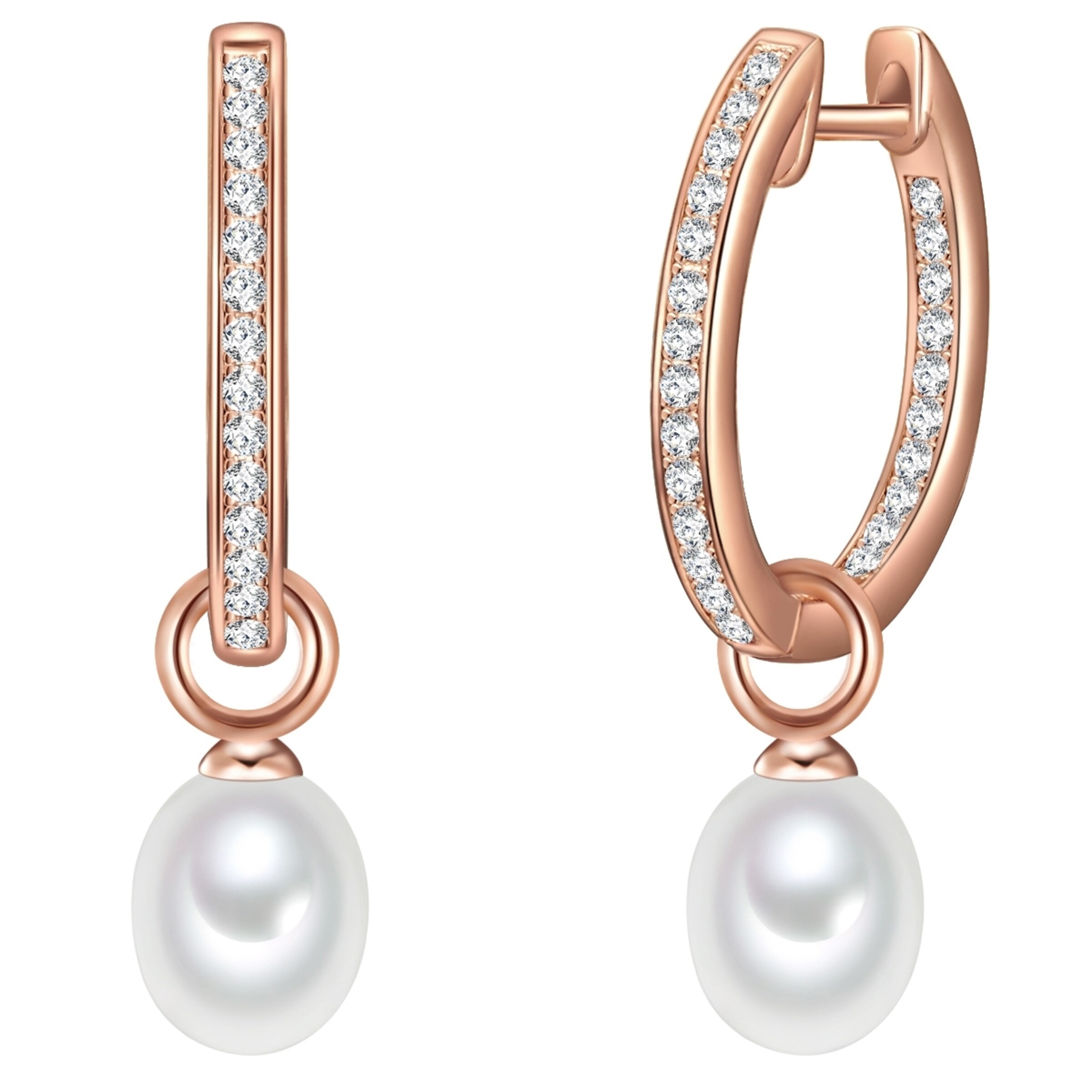 Boucles d'oreilles 'Valero' Valero Pearls en or : devant