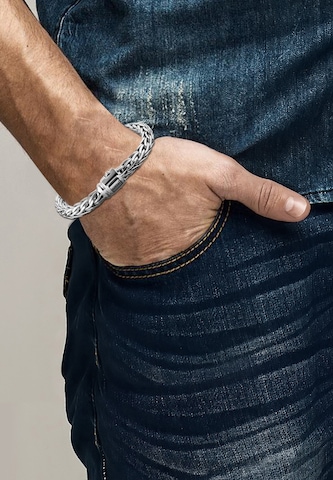 KUZZOI Armband 'Twisted' in Zilver