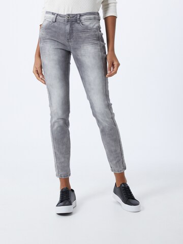 STREET ONE Slimfit Jeans 'York' in Grau: predná strana