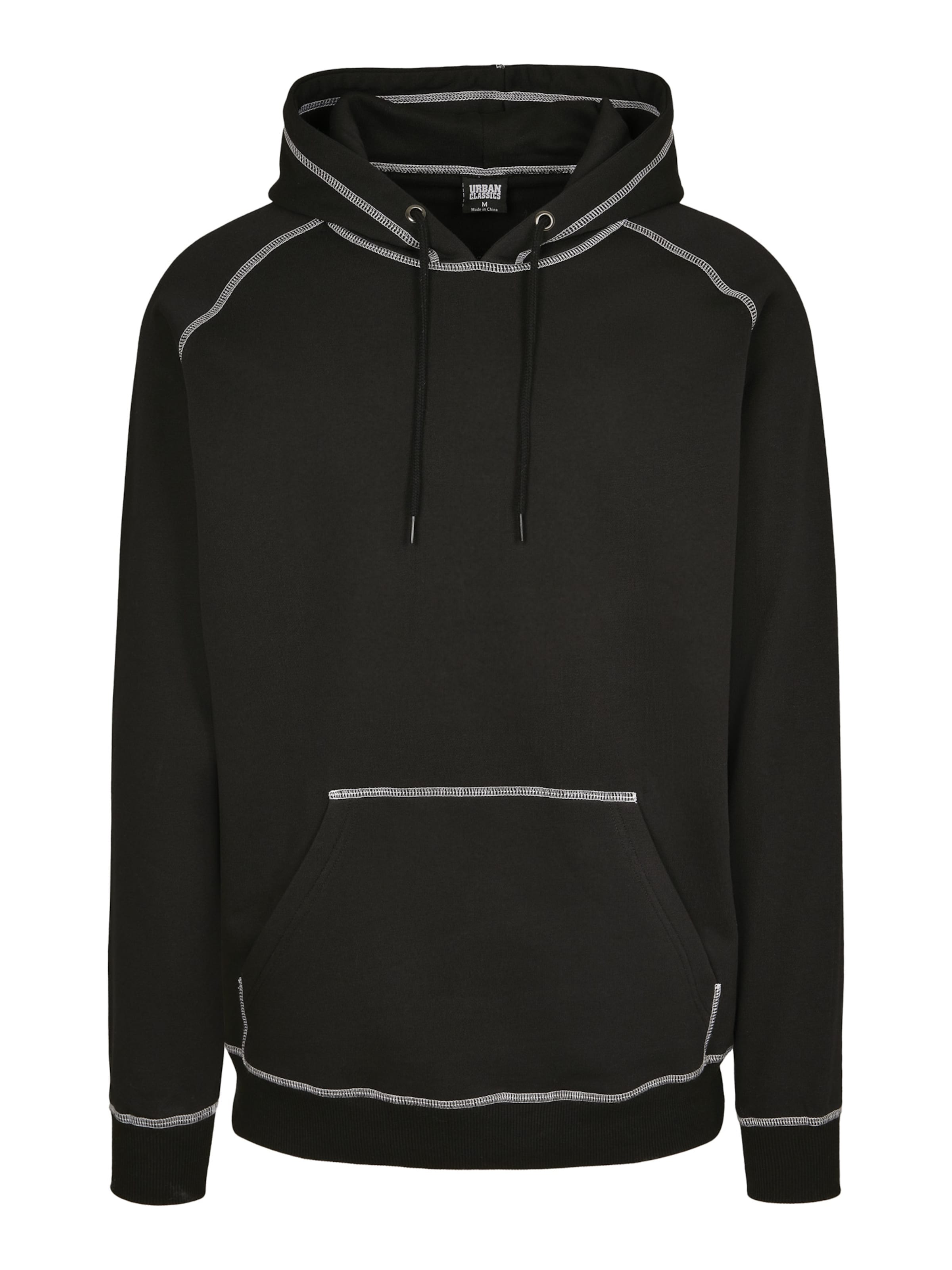 Coupe regular Sweat-shirt Urban Classics en noir : devant