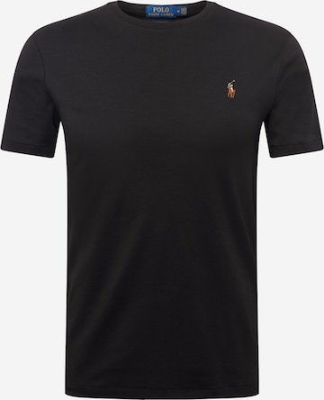 Coupe regular T-Shirt Polo Ralph Lauren en noir : devant