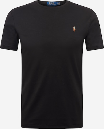 T-Shirt Polo Ralph Lauren en noir : devant