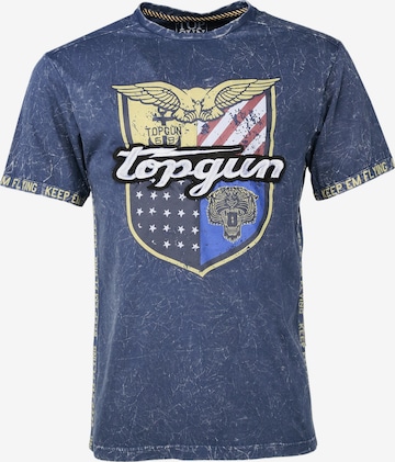 TOP GUN Shirt ' Insignia ' in Blauw: voorkant