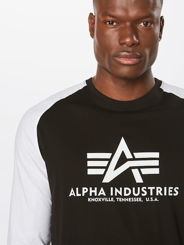 ALPHA INDUSTRIES Póló - fekete