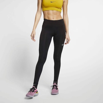 NIKE Skinny Lauftights 'Fast' in Schwarz: Vorderseite