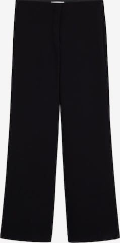 Loosefit Pantalon à plis 'Palachin' MANGO en noir : devant