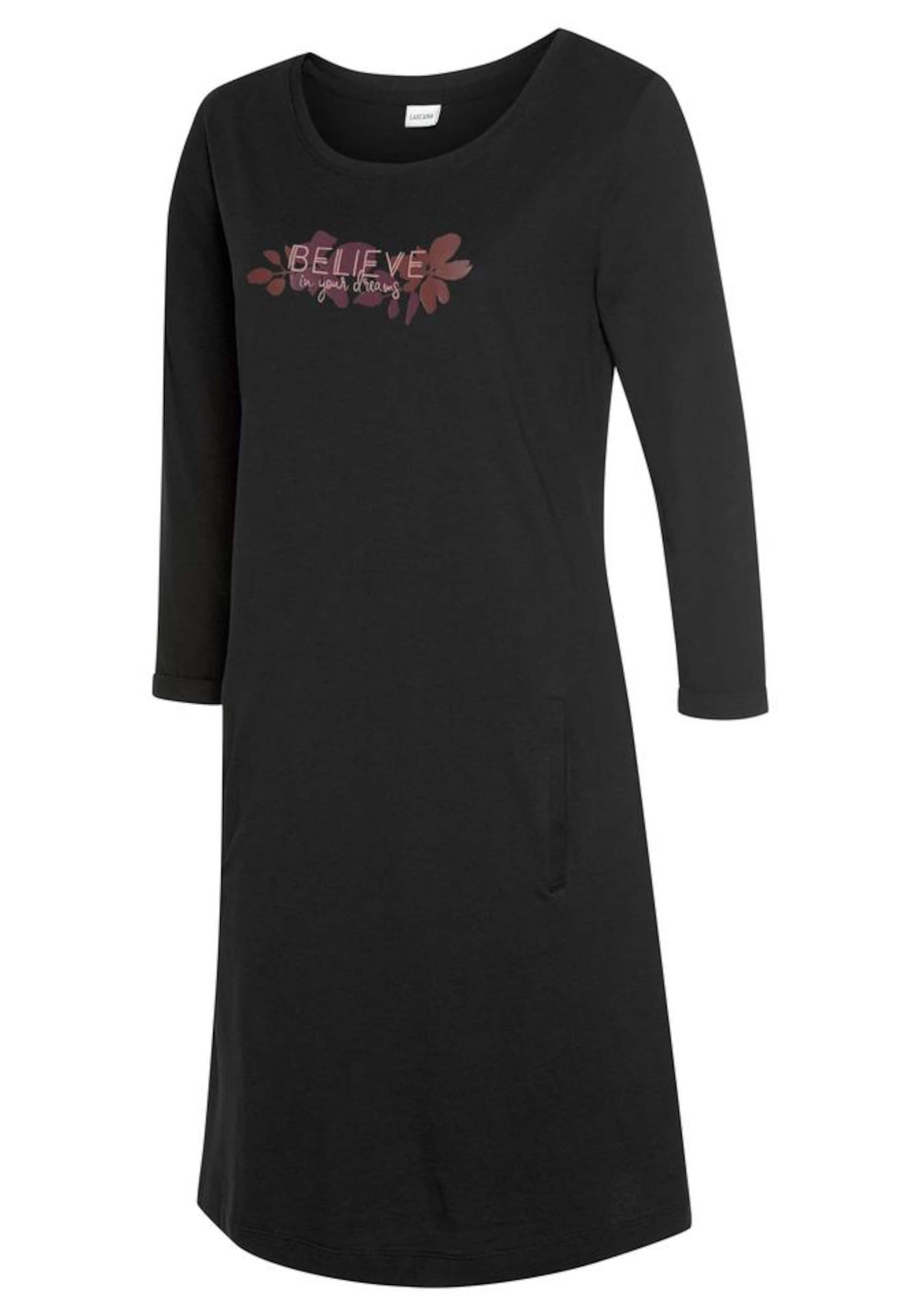 LASCANA Nightgown in Black
