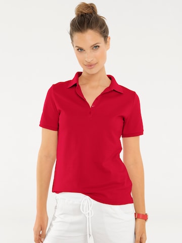 Tricou de la heine pe roșu: față