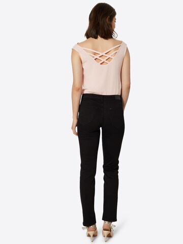 Lee Regular Jeans 'Marion Straight' in Black: back