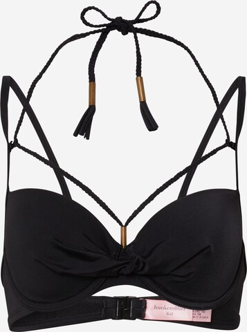 Hunkemöller Regular Bikinitopp 'Sunset Dreams' i svart: forside