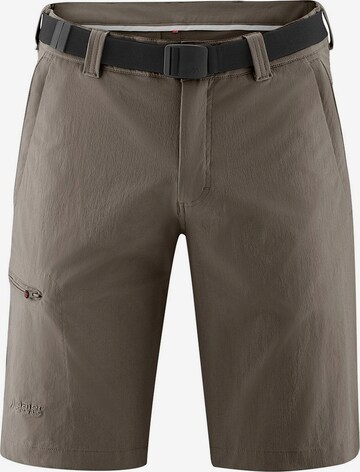 Maier Sports Regular Workout Pants 'Huang' in Brown: front