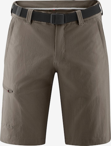 Maier Sports Regular Workout Pants 'Huang' in Brown: front