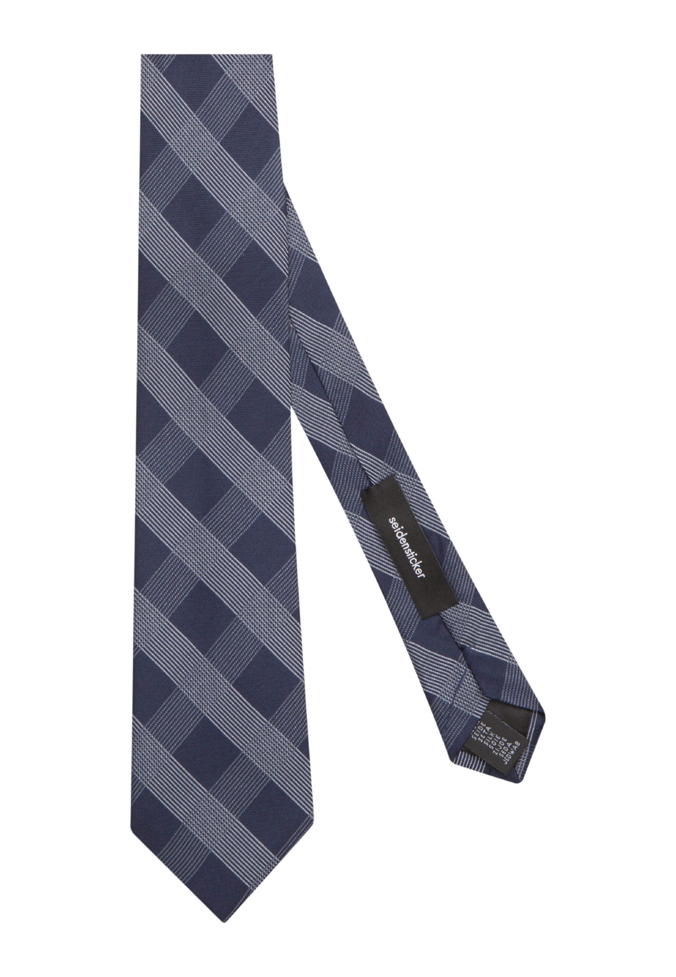 SEIDENSTICKER - Stropdas 'Schwarze Rose' in de kleur Navy