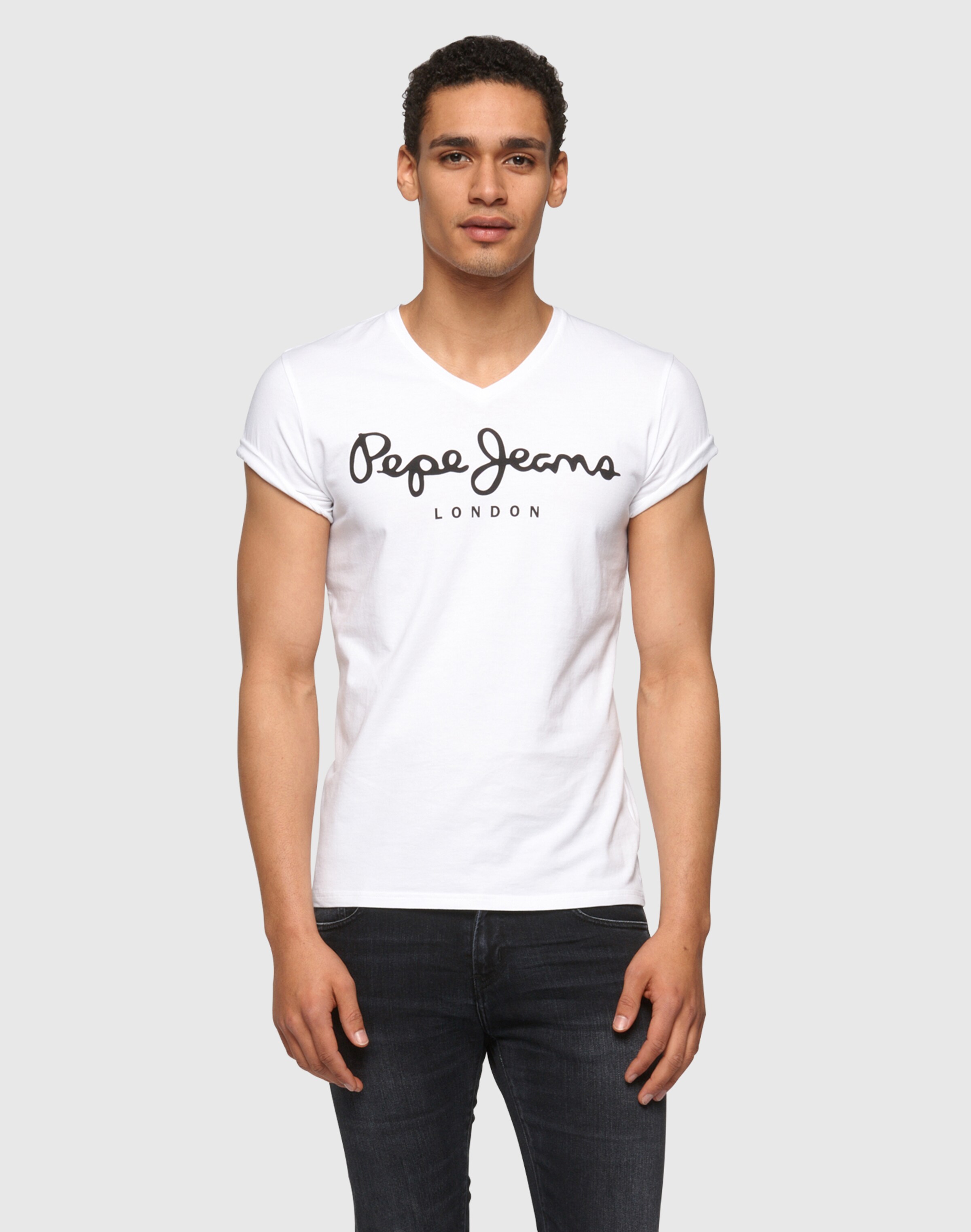 Männer Shirts Pepe Jeans Shirt 'Original' in Weiß - DA83930