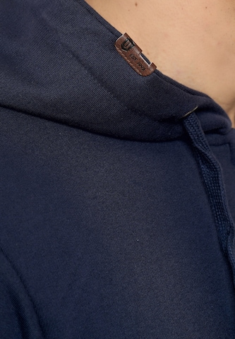 INDICODE JEANS Zip-Up Hoodie 'Braidwood' in Blue