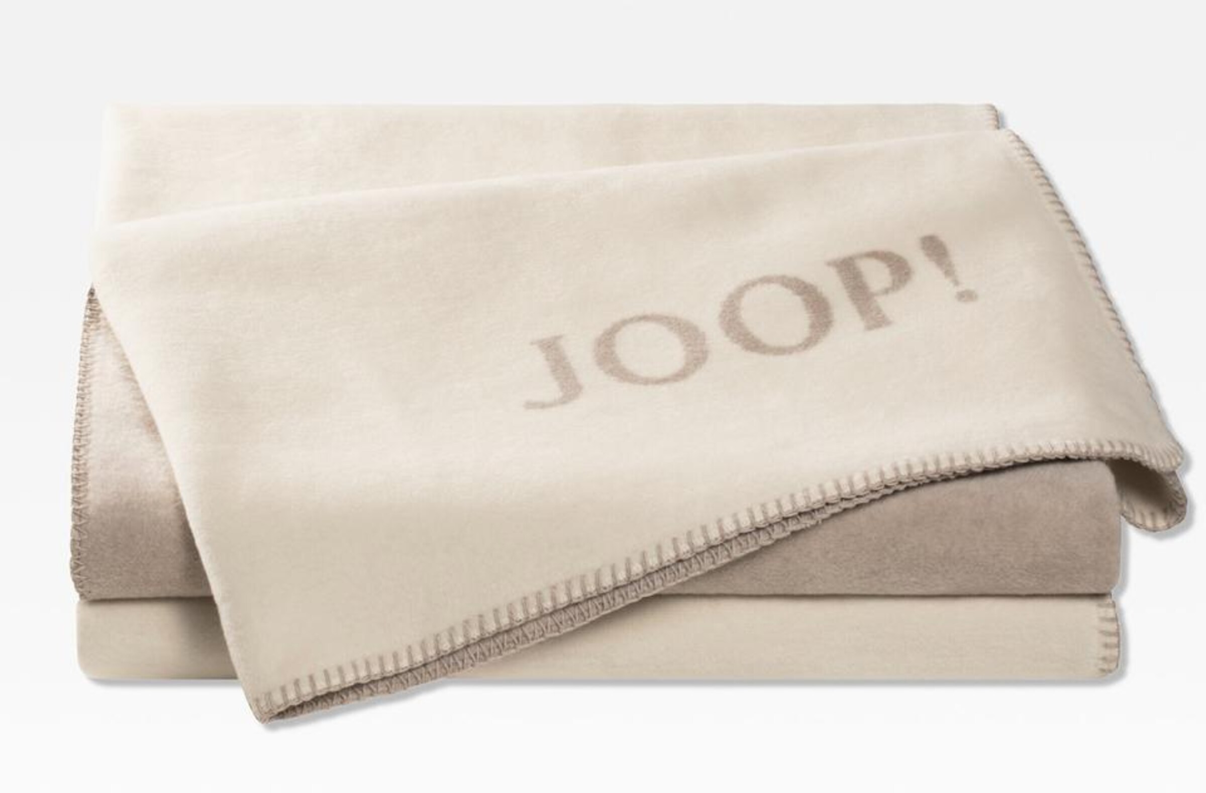 JOOP! - Wohndecke 'Doubleface' in beige