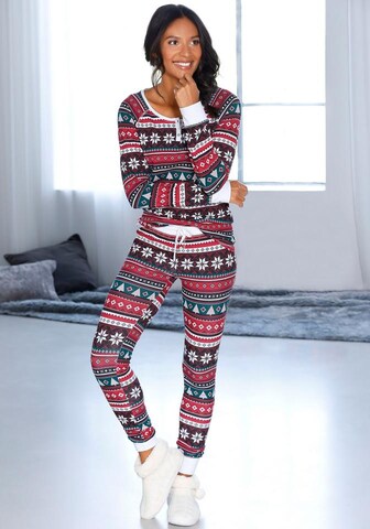 Pyjama LASCANA en rouge