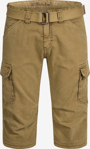 INDICODE JEANS Cargo Pants 'Nicolas' in Brown: front