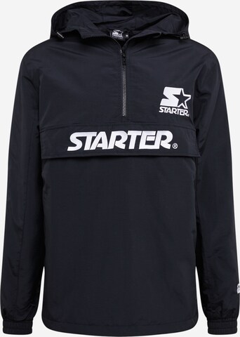 Starter Black Label Regular fit Prehodna jakna | črna barva: sprednja stran