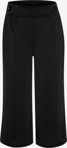 Wide leg Pantaloni de la BUFFALO pe negru: față