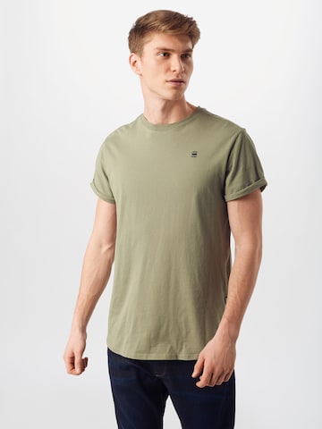 T-Shirt G-Star RAW en vert : devant