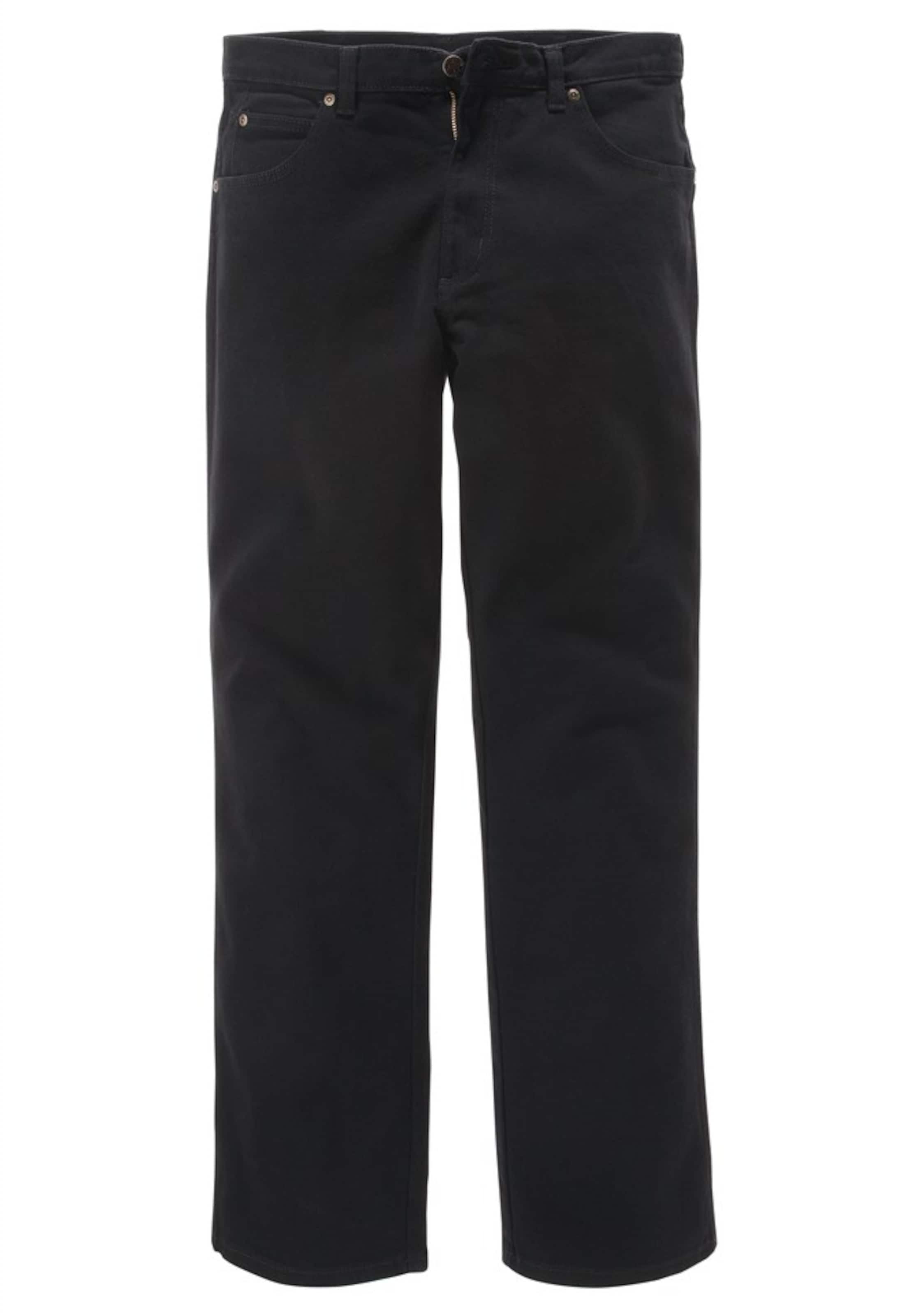 WRANGLER Regular Stretch-Jeans 'Durable' in Schwarz: Vorderseite