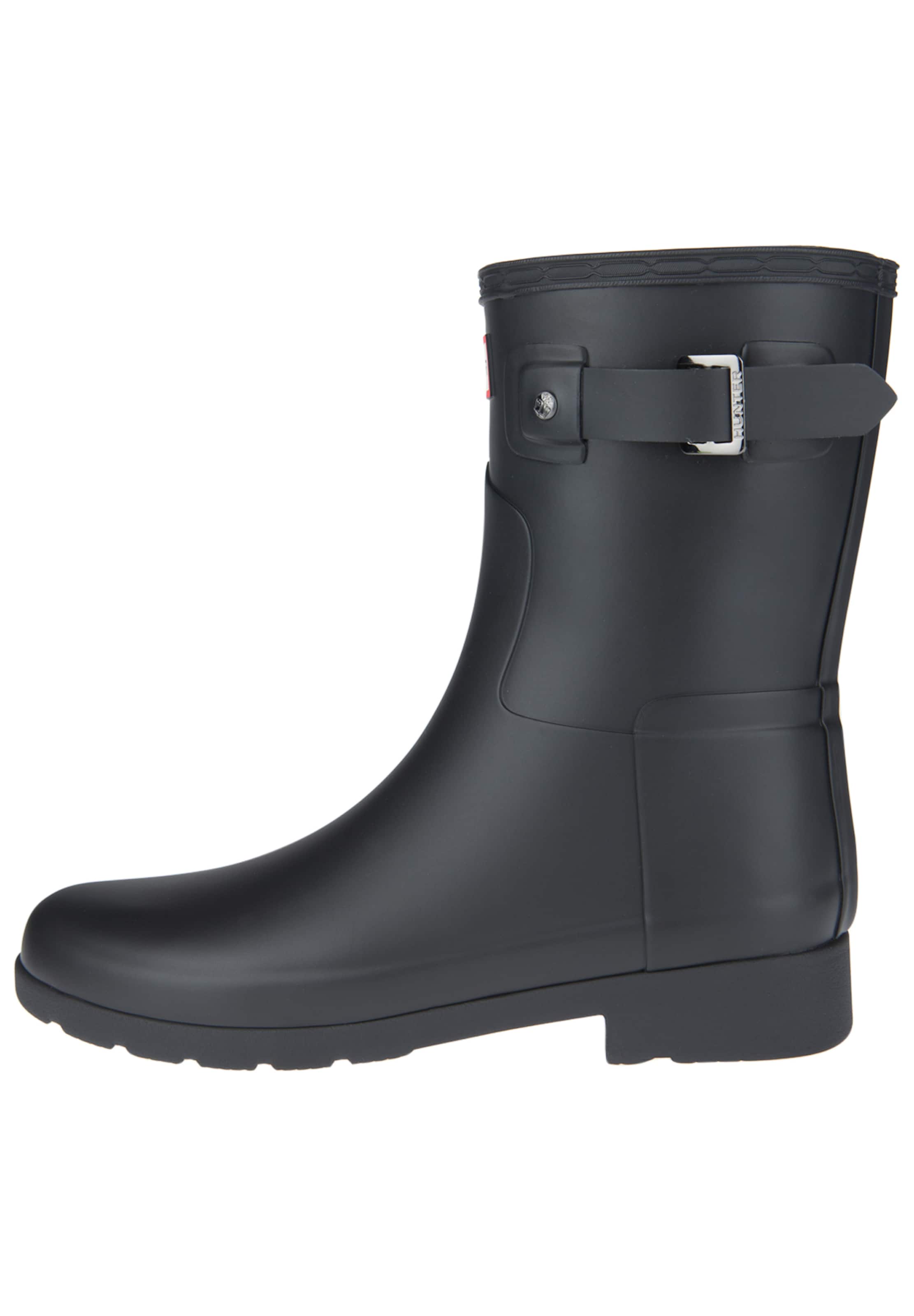 HUNTER Boots 'Original Refined Short WFS1098RMA' in Black: front