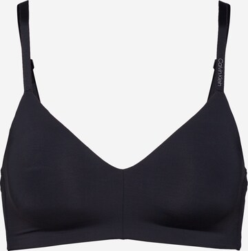 Triangle Soutien-gorge 'UNLINED TRIANGLE' Calvin Klein Underwear en noir : devant