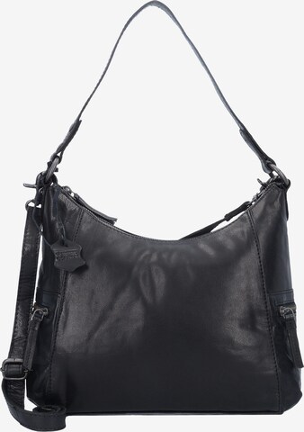 Spikes & Sparrow Shoulder Bag in Black: front