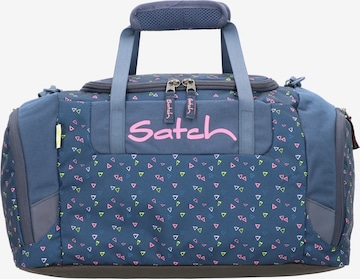 Satch Travel Bag in Blue: front