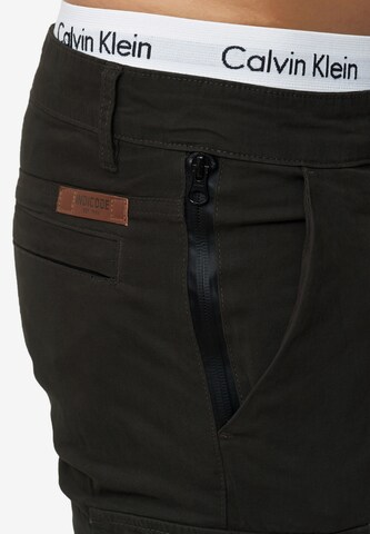 INDICODE JEANS Slim fit Cargo Pants 'Mathews ' in Brown