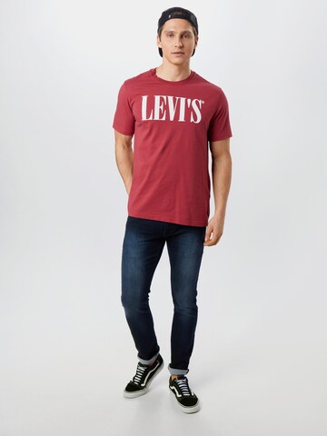 LEVI'S ® Lużny krój Koszulka w kolorze czerwony